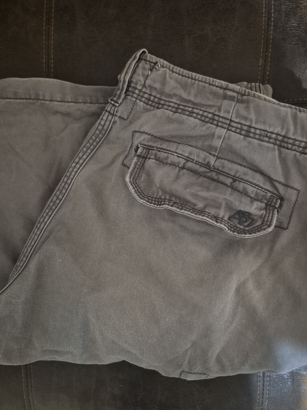 Aeropostale Men's Gray Cargo Pants with Flap Pocket
